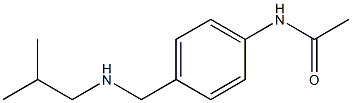 N-(4-{[(2-methylpropyl)amino]methyl}phenyl)acetamide Struktur