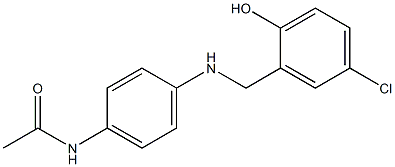 N-(4-{[(5-chloro-2-hydroxyphenyl)methyl]amino}phenyl)acetamide Struktur