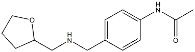 N-(4-{[(oxolan-2-ylmethyl)amino]methyl}phenyl)acetamide Struktur