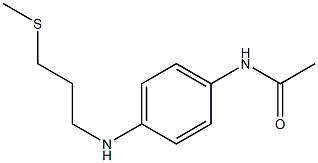 N-(4-{[3-(methylsulfanyl)propyl]amino}phenyl)acetamide Struktur