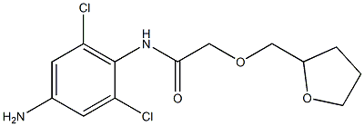 N-(4-amino-2,6-dichlorophenyl)-2-(oxolan-2-ylmethoxy)acetamide Struktur