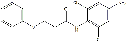 N-(4-amino-2,6-dichlorophenyl)-3-(phenylsulfanyl)propanamide Struktur