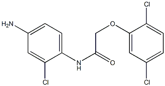 N-(4-amino-2-chlorophenyl)-2-(2,5-dichlorophenoxy)acetamide Struktur