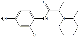 N-(4-amino-2-chlorophenyl)-2-(2-methylpiperidin-1-yl)propanamide Struktur