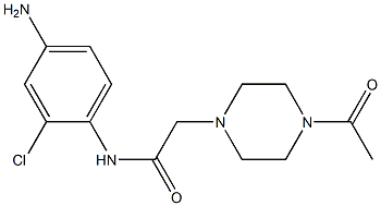 N-(4-amino-2-chlorophenyl)-2-(4-acetylpiperazin-1-yl)acetamide Struktur