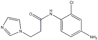 N-(4-amino-2-chlorophenyl)-3-(1H-imidazol-1-yl)propanamide Struktur