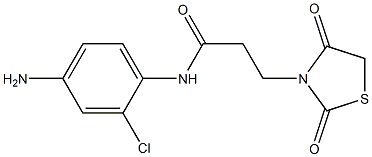 N-(4-amino-2-chlorophenyl)-3-(2,4-dioxo-1,3-thiazolidin-3-yl)propanamide Struktur