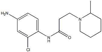 N-(4-amino-2-chlorophenyl)-3-(2-methylpiperidin-1-yl)propanamide Struktur