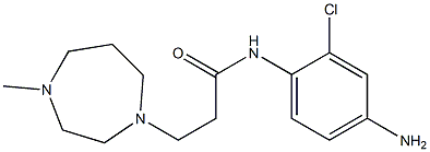 N-(4-amino-2-chlorophenyl)-3-(4-methyl-1,4-diazepan-1-yl)propanamide Struktur