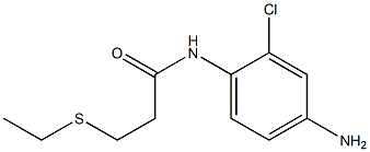 N-(4-amino-2-chlorophenyl)-3-(ethylsulfanyl)propanamide Struktur