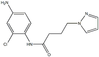 N-(4-amino-2-chlorophenyl)-4-(1H-pyrazol-1-yl)butanamide Struktur