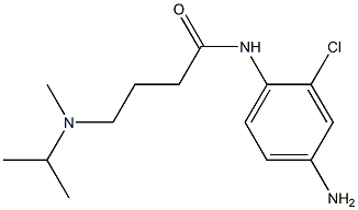 N-(4-amino-2-chlorophenyl)-4-[isopropyl(methyl)amino]butanamide Struktur