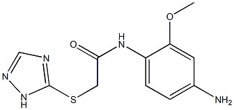 N-(4-amino-2-methoxyphenyl)-2-(1H-1,2,4-triazol-5-ylsulfanyl)acetamide Struktur