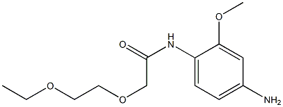 N-(4-amino-2-methoxyphenyl)-2-(2-ethoxyethoxy)acetamide Struktur