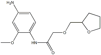 N-(4-amino-2-methoxyphenyl)-2-(oxolan-2-ylmethoxy)acetamide Struktur