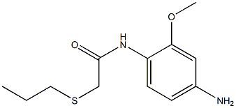 N-(4-amino-2-methoxyphenyl)-2-(propylsulfanyl)acetamide Struktur