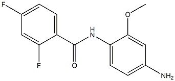 N-(4-amino-2-methoxyphenyl)-2,4-difluorobenzamide Struktur