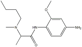 N-(4-amino-2-methoxyphenyl)-2-[butyl(methyl)amino]propanamide Struktur