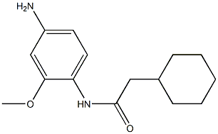 N-(4-amino-2-methoxyphenyl)-2-cyclohexylacetamide Struktur