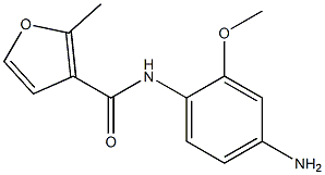 N-(4-amino-2-methoxyphenyl)-2-methyl-3-furamide Struktur