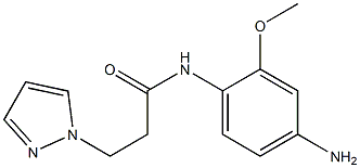 N-(4-amino-2-methoxyphenyl)-3-(1H-pyrazol-1-yl)propanamide Struktur