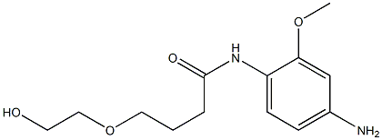 N-(4-amino-2-methoxyphenyl)-4-(2-hydroxyethoxy)butanamide Struktur