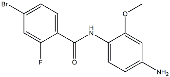 N-(4-amino-2-methoxyphenyl)-4-bromo-2-fluorobenzamide Struktur