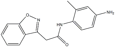 N-(4-amino-2-methylphenyl)-2-(1,2-benzisoxazol-3-yl)acetamide Struktur