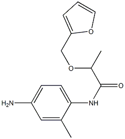 N-(4-amino-2-methylphenyl)-2-(2-furylmethoxy)propanamide Struktur