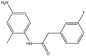 N-(4-amino-2-methylphenyl)-2-(3-fluorophenyl)acetamide Struktur