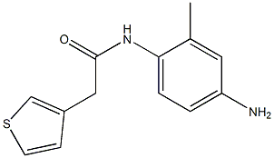 N-(4-amino-2-methylphenyl)-2-(thiophen-3-yl)acetamide Struktur