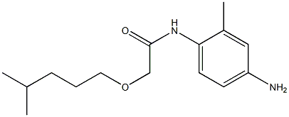 N-(4-amino-2-methylphenyl)-2-[(4-methylpentyl)oxy]acetamide Struktur