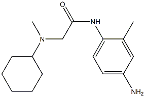 N-(4-amino-2-methylphenyl)-2-[cyclohexyl(methyl)amino]acetamide Struktur