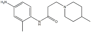 N-(4-amino-2-methylphenyl)-3-(4-methylpiperidin-1-yl)propanamide Struktur