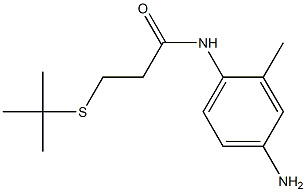 N-(4-amino-2-methylphenyl)-3-(tert-butylsulfanyl)propanamide Struktur