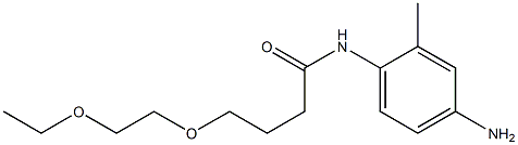 N-(4-amino-2-methylphenyl)-4-(2-ethoxyethoxy)butanamide Struktur