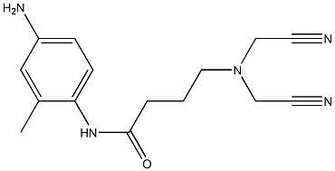 N-(4-amino-2-methylphenyl)-4-[bis(cyanomethyl)amino]butanamide Struktur