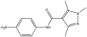 N-(4-aminophenyl)-1,3,5-trimethyl-1H-pyrazole-4-carboxamide Structure