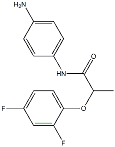 N-(4-aminophenyl)-2-(2,4-difluorophenoxy)propanamide Struktur