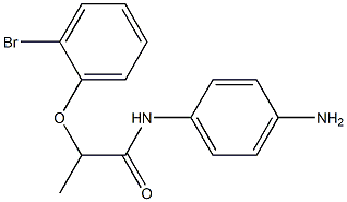 N-(4-aminophenyl)-2-(2-bromophenoxy)propanamide Struktur