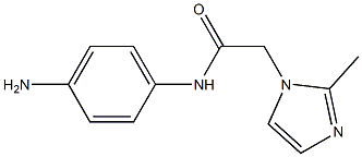 N-(4-aminophenyl)-2-(2-methyl-1H-imidazol-1-yl)acetamide Struktur