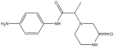 N-(4-aminophenyl)-2-(3-oxopiperazin-1-yl)propanamide Struktur