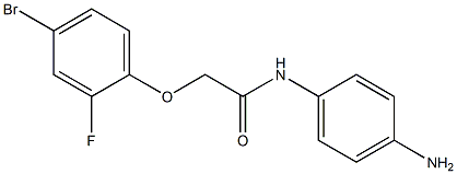 N-(4-aminophenyl)-2-(4-bromo-2-fluorophenoxy)acetamide Struktur