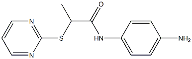 N-(4-aminophenyl)-2-(pyrimidin-2-ylsulfanyl)propanamide Struktur