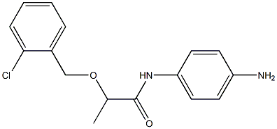 N-(4-aminophenyl)-2-[(2-chlorophenyl)methoxy]propanamide Struktur