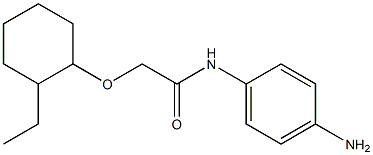 N-(4-aminophenyl)-2-[(2-ethylcyclohexyl)oxy]acetamide Struktur