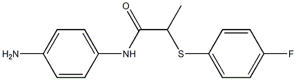 N-(4-aminophenyl)-2-[(4-fluorophenyl)sulfanyl]propanamide Struktur