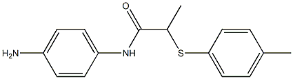 N-(4-aminophenyl)-2-[(4-methylphenyl)sulfanyl]propanamide Struktur