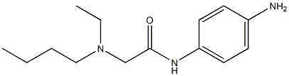 N-(4-aminophenyl)-2-[butyl(ethyl)amino]acetamide Struktur