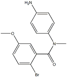 N-(4-aminophenyl)-2-bromo-5-methoxy-N-methylbenzamide Struktur